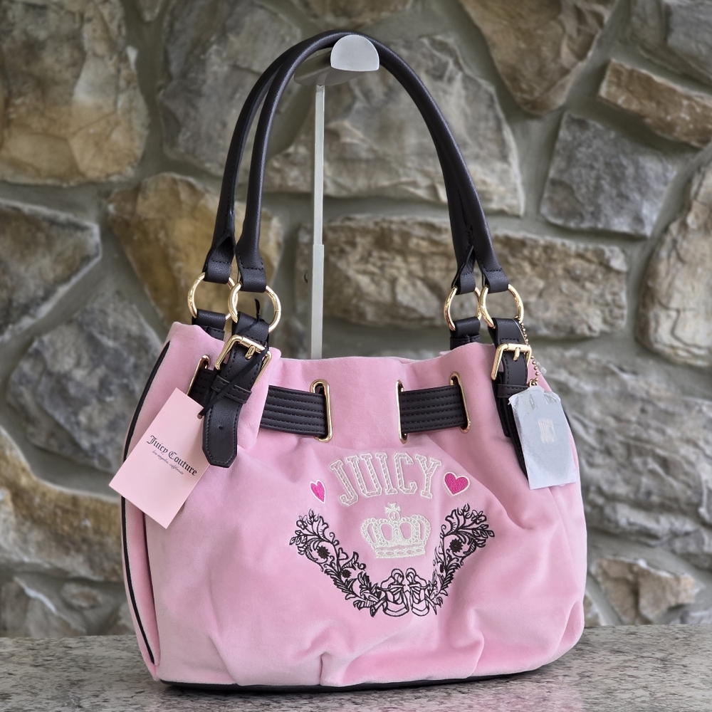 Juicy Couture Retro Chic Shoulder Bag Pink